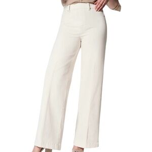 SPANX Off-White Wide-Leg Trousers
